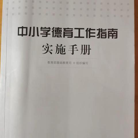 《中小学德育工作指南实施手册》读后感