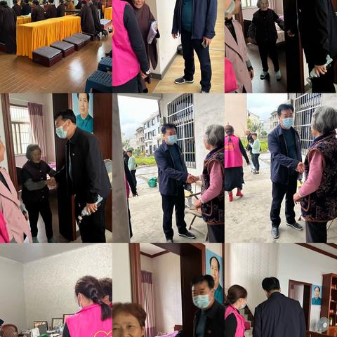 慰问独居老人及祠庙人员