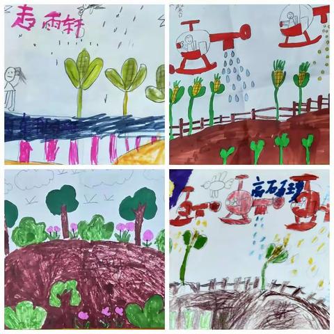 一年级1班《2长呀长》绘画作品