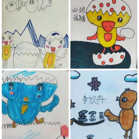 一年级2班《3出壳了》绘画作品