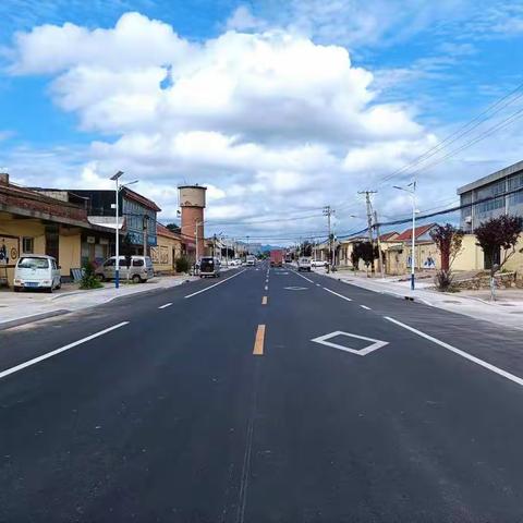 开展道路清洁行动让路美村更美