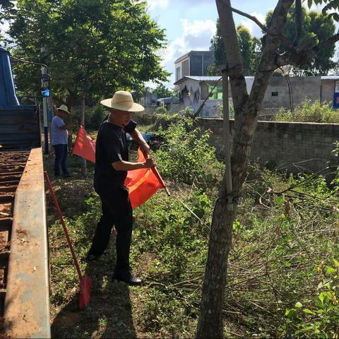 新隆村委会开展人居环境整治工作