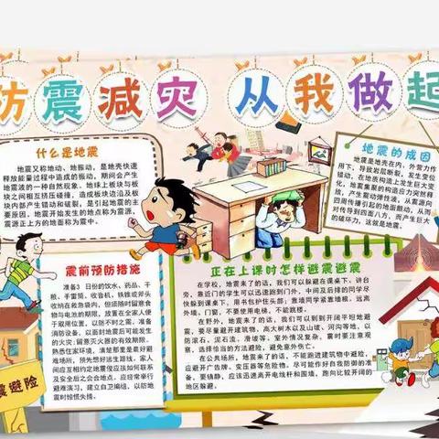 防震常演练，安全记心间—乌石镇旺岭小学防震演练活动。