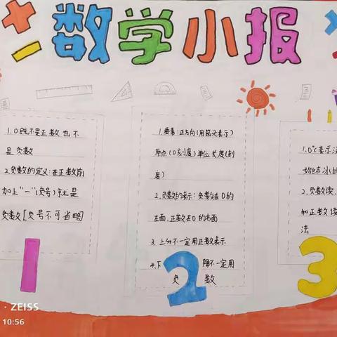 “童心童画 巧绘数学” 趣味“数学小报”展示 富裕县友谊乡中心学校