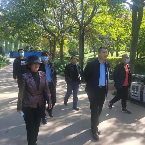 园林局分管领导到滏阳公园调研指导工作