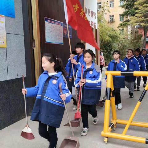 “学雷锋，见行动”宜阳县东方学校3.5“学雷锋”周活动