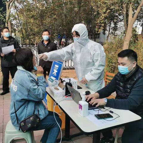 山大路街道建鑫社区组织进行全民核酸检测实战演练