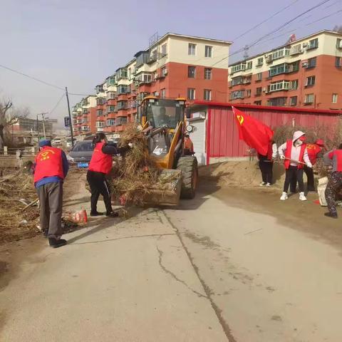 红透山镇红矿社区开展“爱国卫生月”活动