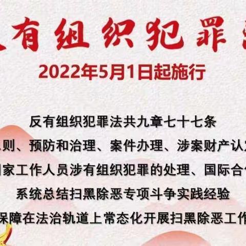 《反有组织犯罪法》普法宣传活动——寒亭区军宁幼儿园