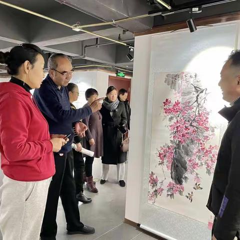 城中区文化馆开展迎新春社区书画培训交流展