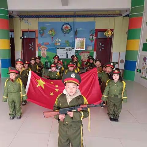 国旗飘飘，伴我成长——寅寺镇中心幼儿园中二班升旗仪式