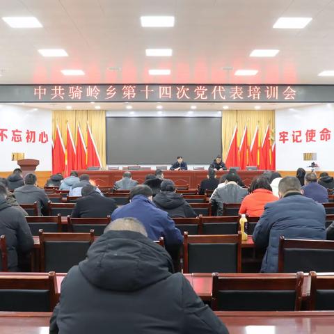 牢记使命，履职尽责-骑岭乡举办新一届党代表培训会