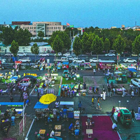 经济复活看夜市