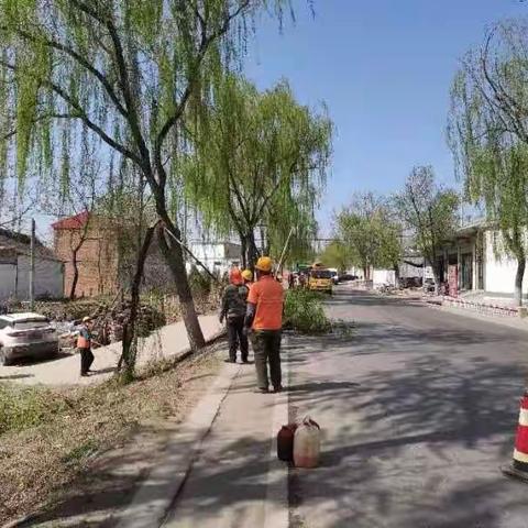 春季“打扮”好时节 公路绿化修剪忙，全力做好春季绿化修剪养护管理工作。