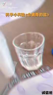 “停课不停学”中班科学《会跳舞的盐》——【含城第五幼儿园】