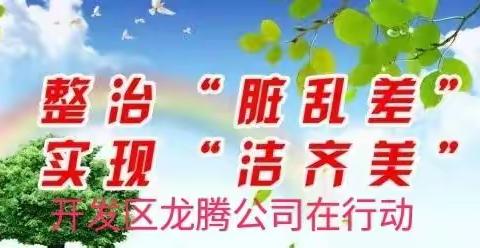 开发区龙腾公司开展包抓区域环境卫生大清扫活动