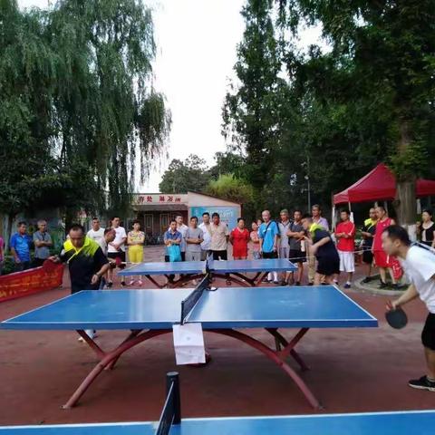 银沙滩水上乐园杯首届乒乓球友谊赛赛况