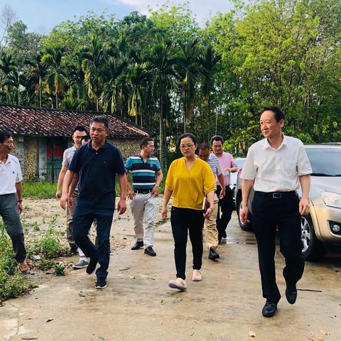 省水务厅党组书记、厅长王强赴屯昌县西昌镇更丰贫困村进行调研