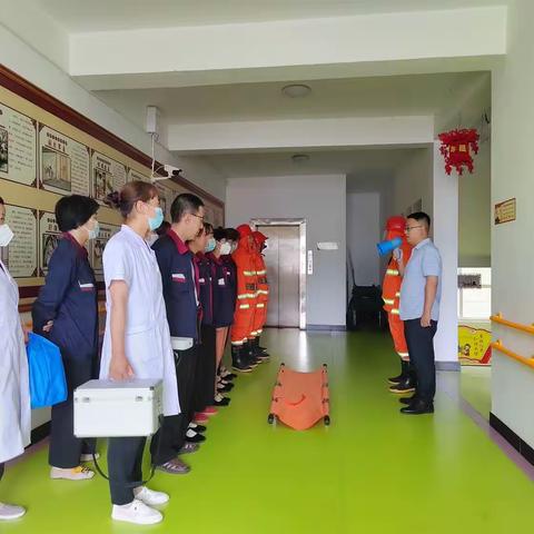 两亭敬老院2023年第二次开展应急消防演练