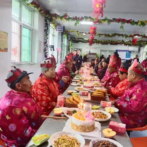 麟游县两亭敬老院为特困供养老人过第二季度集体生日宴