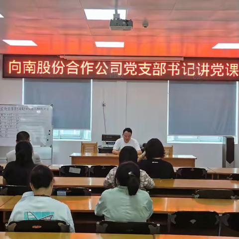 向南股份合作公司党支部传达和学习《习近平总书记4月10-13日在广东考察调研时的重要讲话精神》