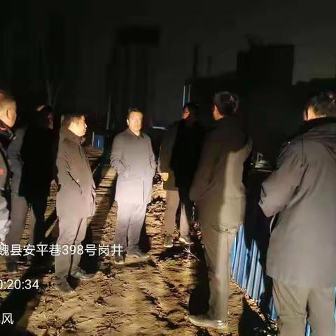 魏县政府副县长胡延峰夜查建筑工地扬尘治理工作