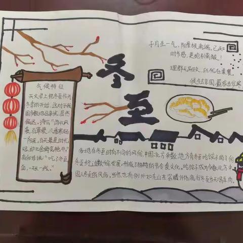 《冬至》手抄报