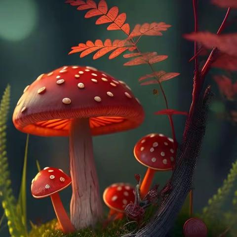 力豆美术小2班第一课时—彩色蘑菇🍄