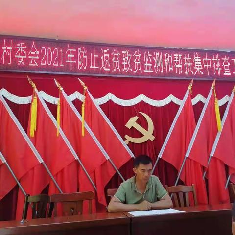 龙马村委会防止返贫致贫监测和帮扶集中排查工作部署会