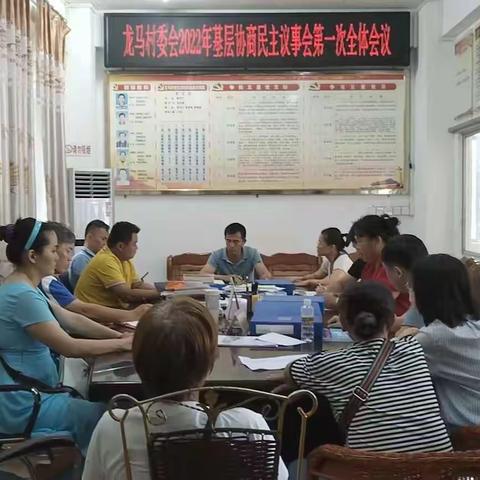 龙马村委会2022年基层协商民主议事会第一次全体会议