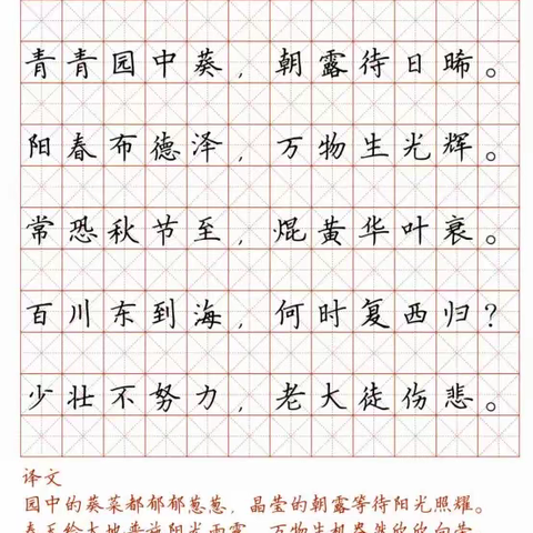 钢笔字帖图片