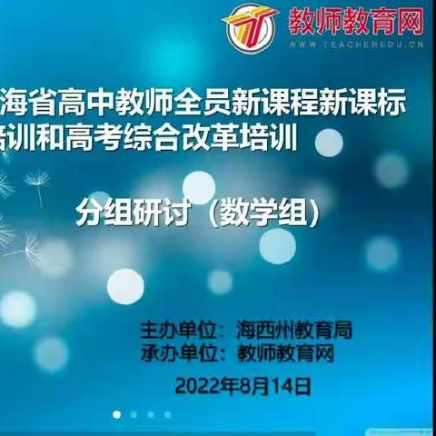 思维碰撞聚智慧，集体研讨共成长——记海西州新课程新课标培训数学组集体研讨活动