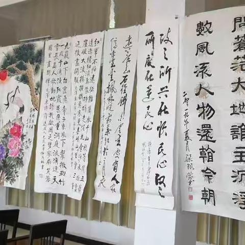 城北街道文化站举办“庆祝中国共产党建党98周年”书画展