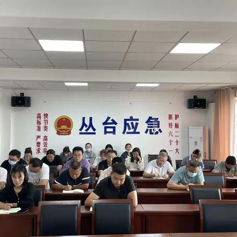 丛台区应急管理局学习传达贯彻落实省市区安全生产工作等系列会议精神