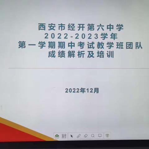 勇敢担当   结伴而行一一西安市经开第六中学教学班团队长培训会顺利召开