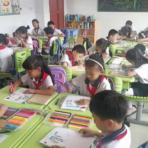 水彩绘童年，妙笔写青春——滨州实验学校西校区开展妙笔写青春现场习作展示大赛