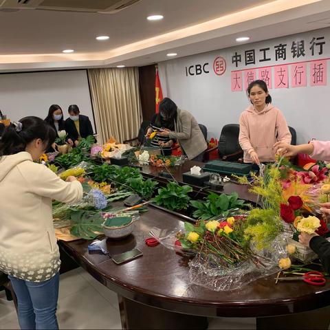 2022年大德支行迎新春插花活动