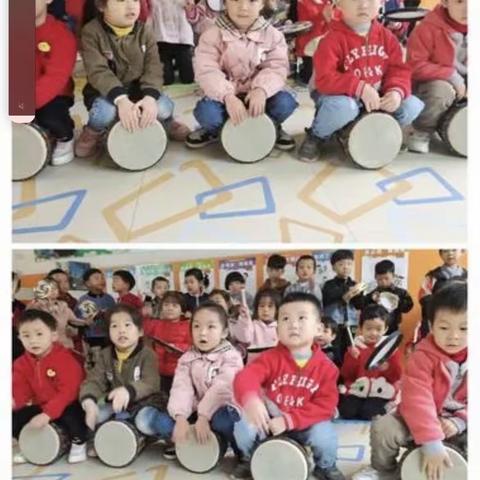 中二班特色活动“奥尔夫打击乐”