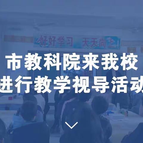 市教科院来我校进行教学视导活动