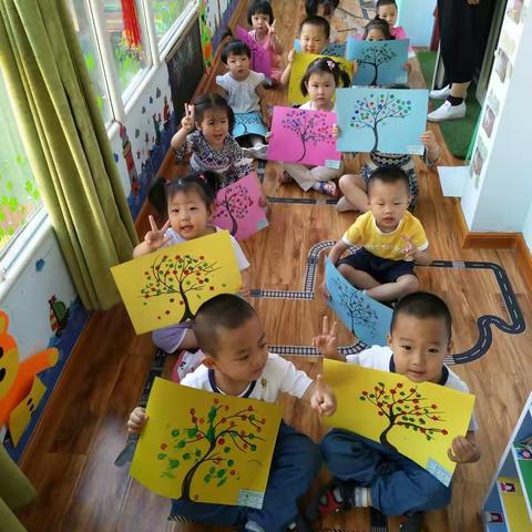 太磷幼儿园托一班周三创意美术――《木棉花的夏天》