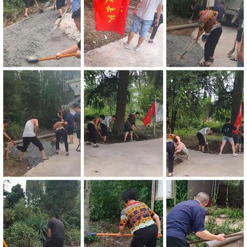 炎炎夏日，志愿者参与村委提升