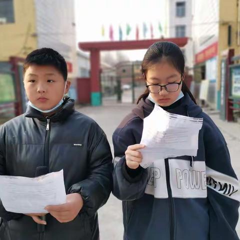 裴桥镇中心小学举行新学期第一次升旗仪式