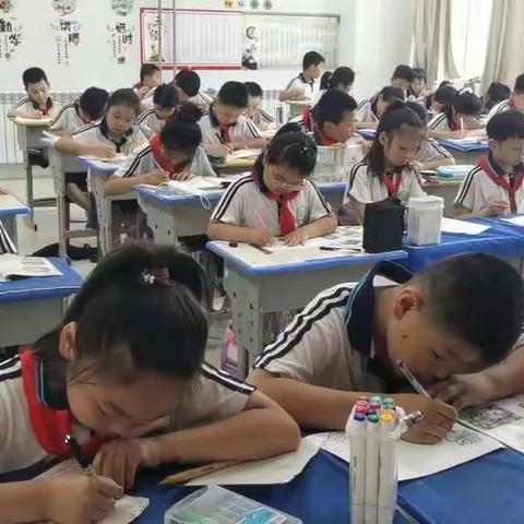 童心绘彩梦——定陶区第一实验小学美术学科期末测试