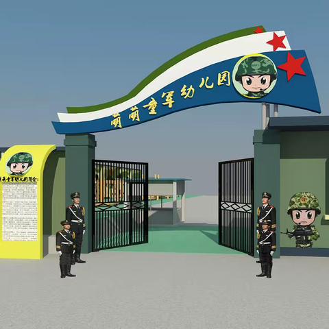 国防军事主题🇨🇳特色化幼儿园🇨🇳来了👍✌