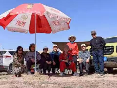 幸福快车群里今天去昌吉市五家渠103团10连的北家海子大沙漠一日游