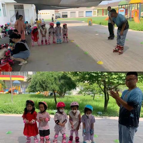 舞出轮滑，滑出精彩———砖桥幼儿园轮滑课