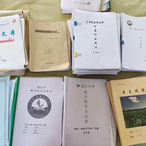 梁庄小学第三次教学常规检查活动