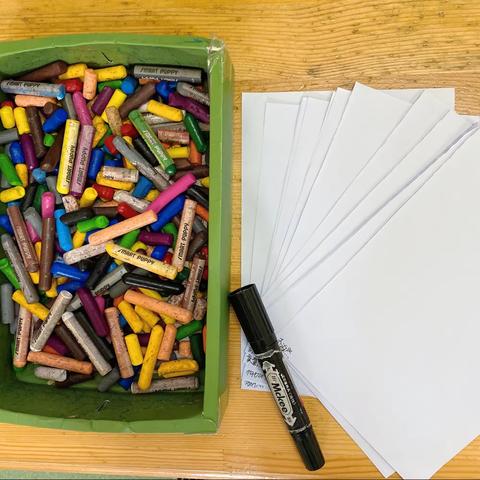 🌻向日葵幼儿园小一班———🌈我的彩色手掌🖐️画