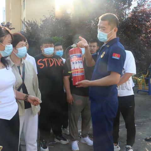 邢庄乡网格员参与消防安全演练