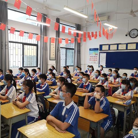 五月阳光正好，莘莘学子归来—六4班开学第一天